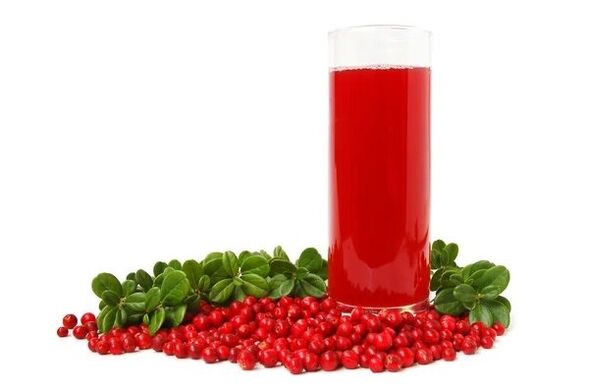 suco de cranberry para prostatite
