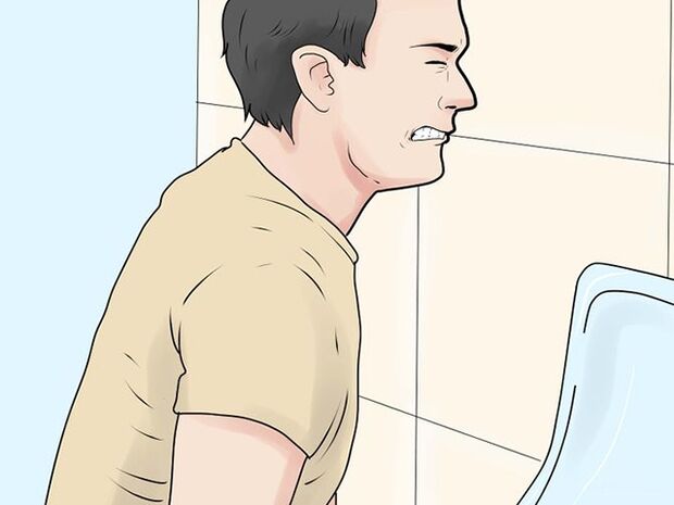 Dor ao urinar é um sintoma de exacerbação da prostatite em homens