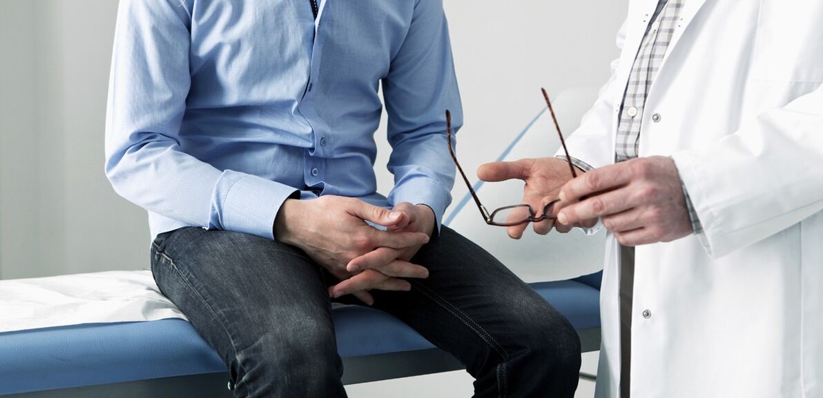 consulta médica para prostatite
